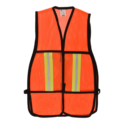 Chaleco naranja de seguridad talla grande