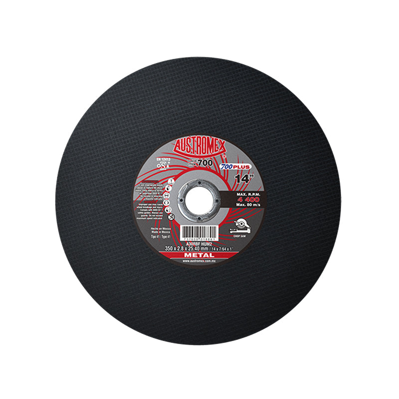 Disco de corte de 14 pulgadas